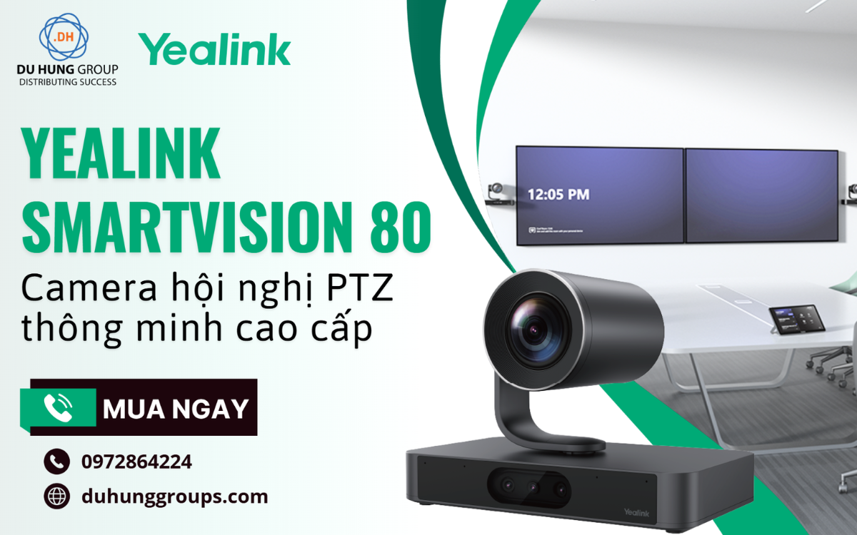 Yealink SmartVision 80 Camera hội nghị PTZ thông minh cao cấp