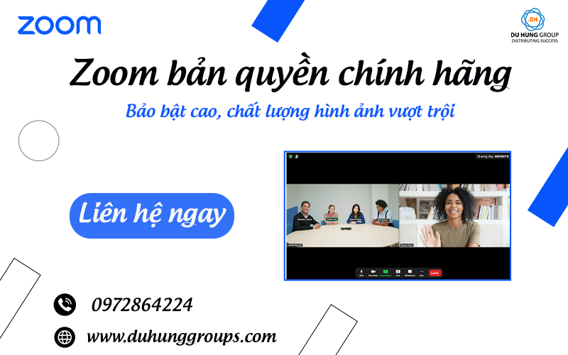 Zoom bản quyền chính hãng – Bảo mật cao, chất lượng
