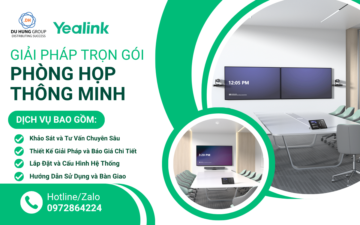 Giải pháp trọn gói phòng họp thông minh