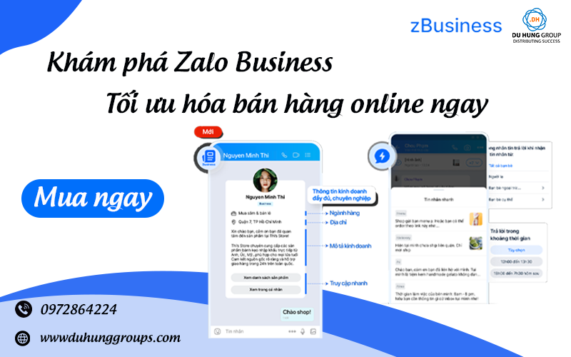 Khám phá Zalo Business – Tối ưu hóa bán hàng online