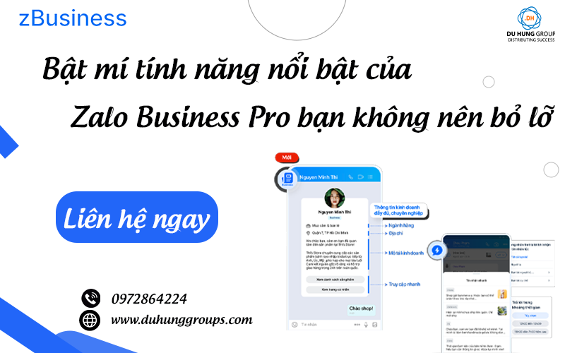 Bật mí tính năng nổi bật của Zalo Business Pro bạn không nên bỏ lỡ