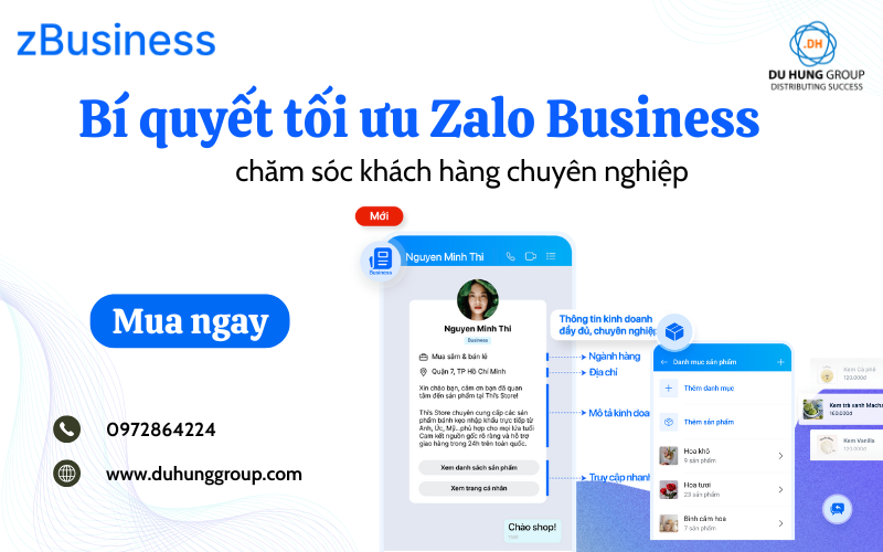 Bí quyết tối ưu Zalo Business để chăm sóc khách hàng