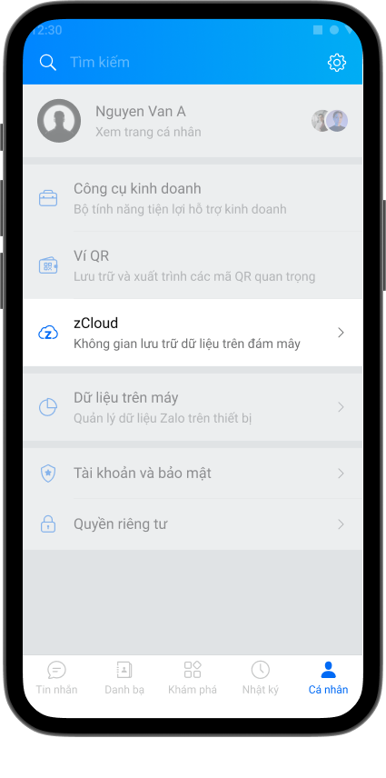 Mua Zalo Zcloud chính hãng Lưu trữ an toàn, giá tốt nhất 2025-2