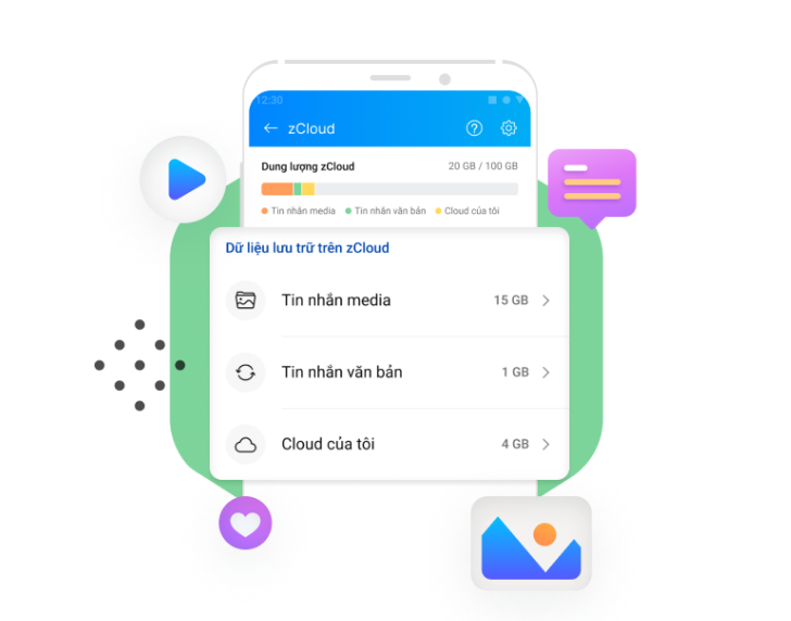 Mua Zalo Zcloud chính hãng Lưu trữ an toàn, giá tốt nhất 2025-3