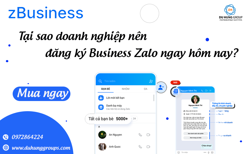Tại sao doanh nghiệp nên đăng ký Business Zalo ngay hôm nay?