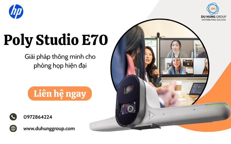 Poly Studio E70 – Giải pháp cho phòng họp hiện đại