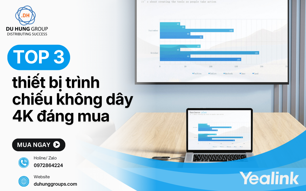 Top 3 thiết bị trình chiếu không dây 4K đáng mua