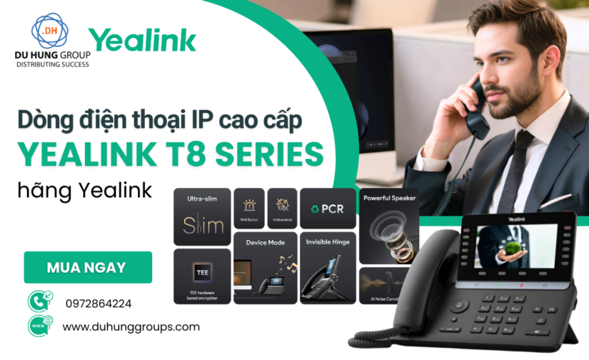 Dòng điện thoại IP cao cấp Yealink T8 Series hãng Yealink