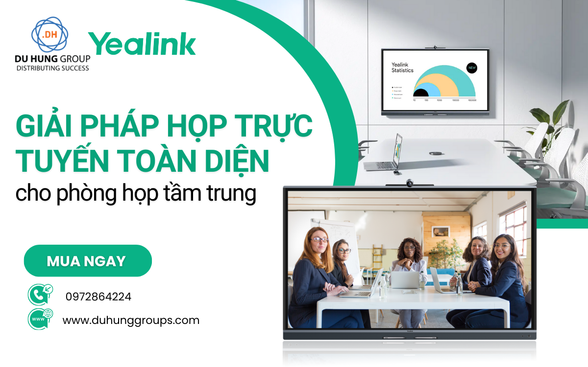 Giải pháp họp trực tuyến toàn diện cho phòng họp tầm trung
