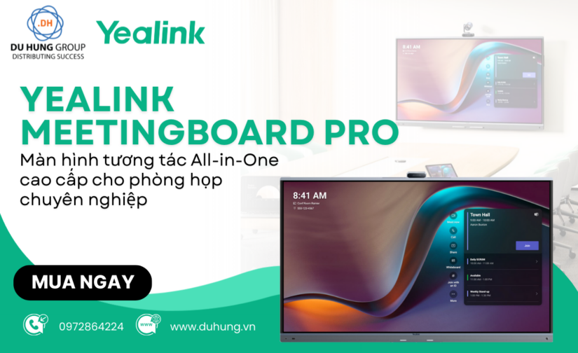 Yealink MeetingBoard Pro – Màn hình tương tác All-in-One cao cấp cho phòng họp chuyên nghiệp