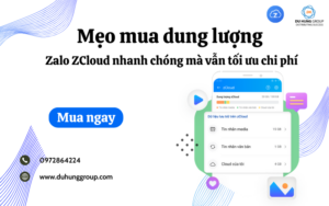 Mẹo mua dung lượng Zalo ZCloud nhanh chóng mà vẫn tối ưu chi phí