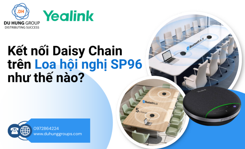Kết nối Daisy Chain trên Loa hội nghị SP96 như thế nào?